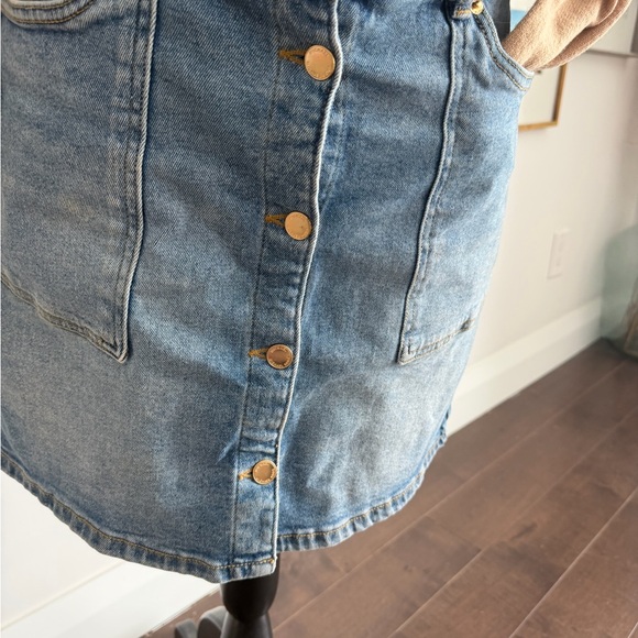 Michael Kors Blue Denim Mini Skirt - Picture 3 of 5